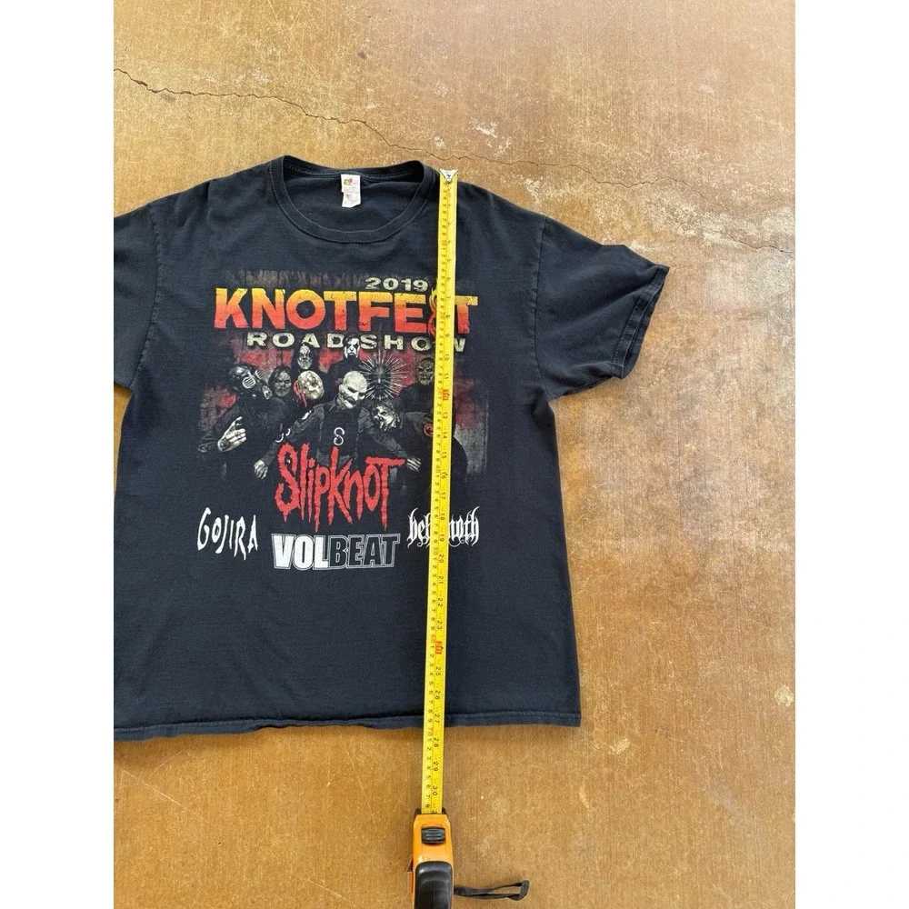 2019 Slipknot Knotfest Roadshow Volbeat Promo Heavy Metal Band T-Shirt L Black